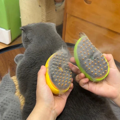 3-in-1 Electric Pet Grooming Tool: Steam Brush, Sprayer, and Massager for Cats