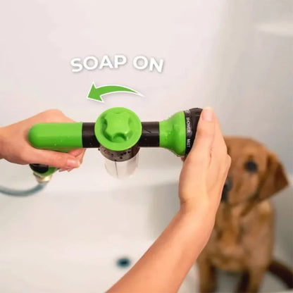 High-Pressure 3-Mode Dog Shower Sprayer - Adjustable Nozzle for Easy Pet Bathing and Cleaning