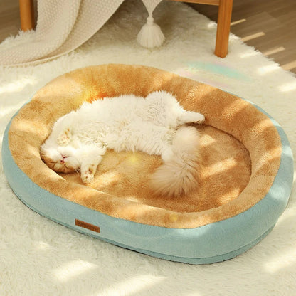 Warm Non-Slip Pet Bed - Kimpets Cat Kennel with Removable Washable Cushion